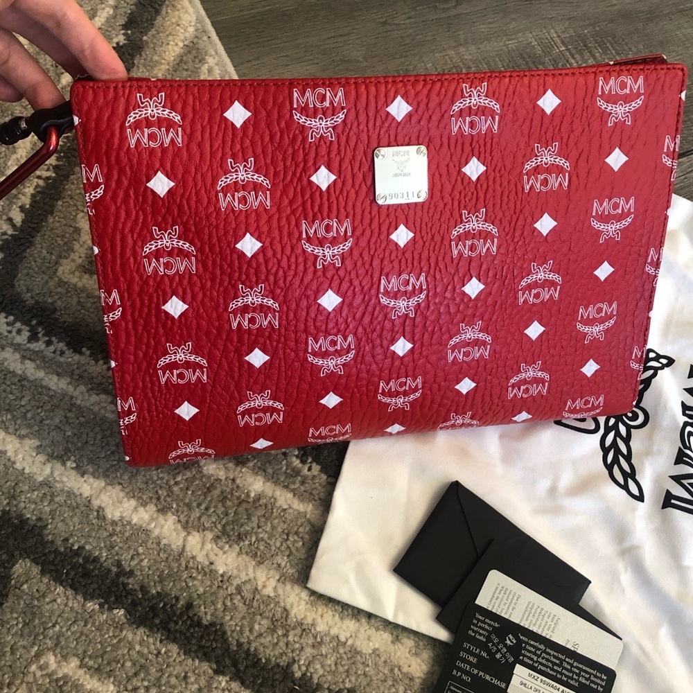 Authentic MCM visetos clutch